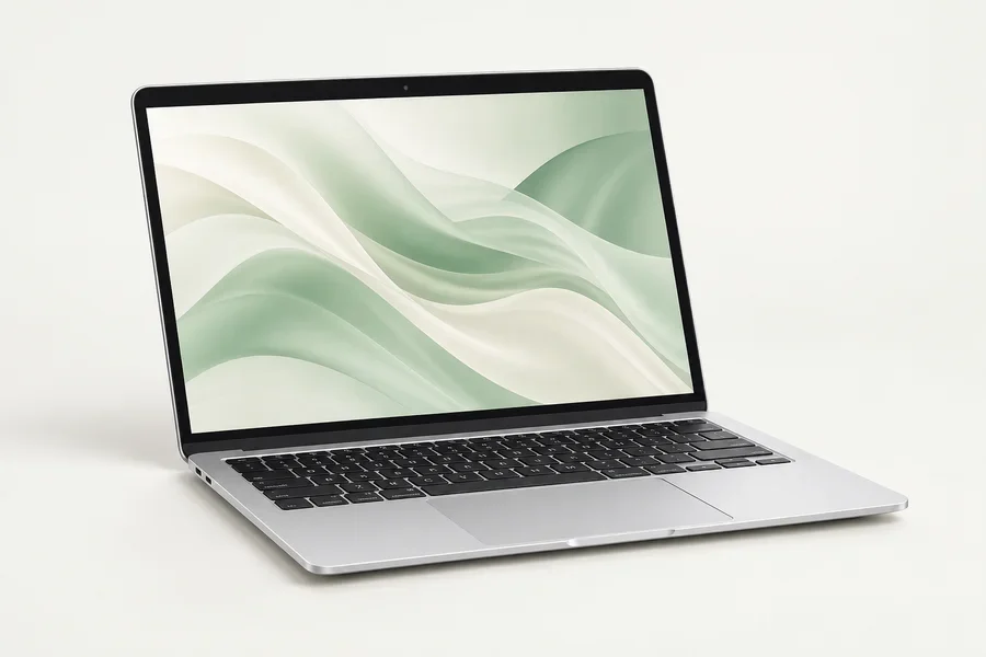 Conceptual Silver MacBook Air illustration. Ask for photos of this exact unit