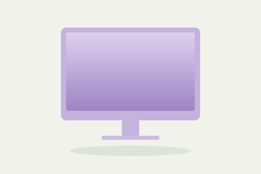 Conceptual Purple iMac illustration. Ask for photos of this exact unit
