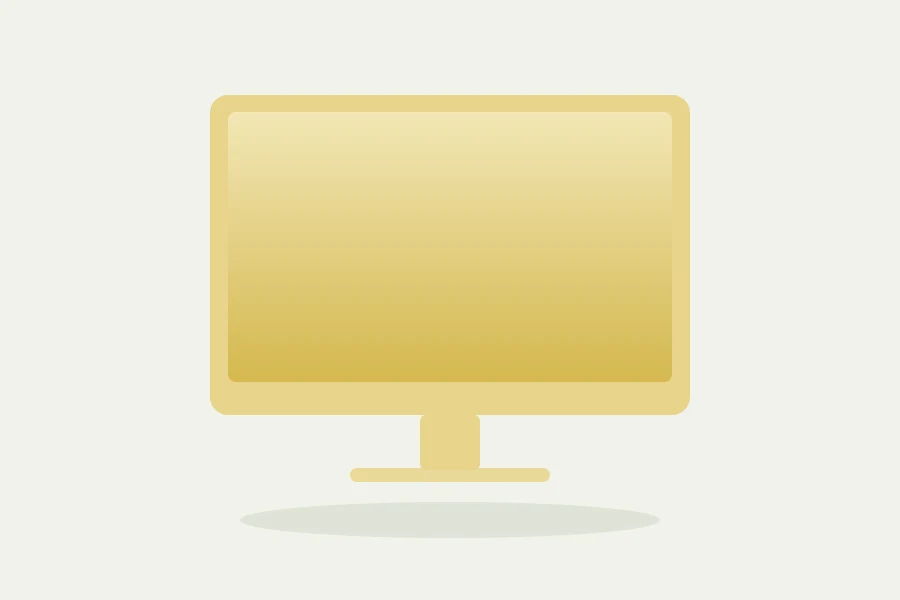 Conceptual Yellow iMac illustration. Ask for photos of this exact unit