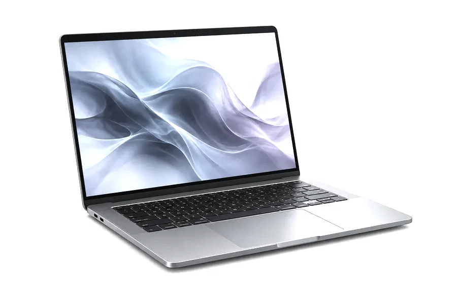 Conceptual Silver MacBook Pro illustration. Ask for photos of this exact unit