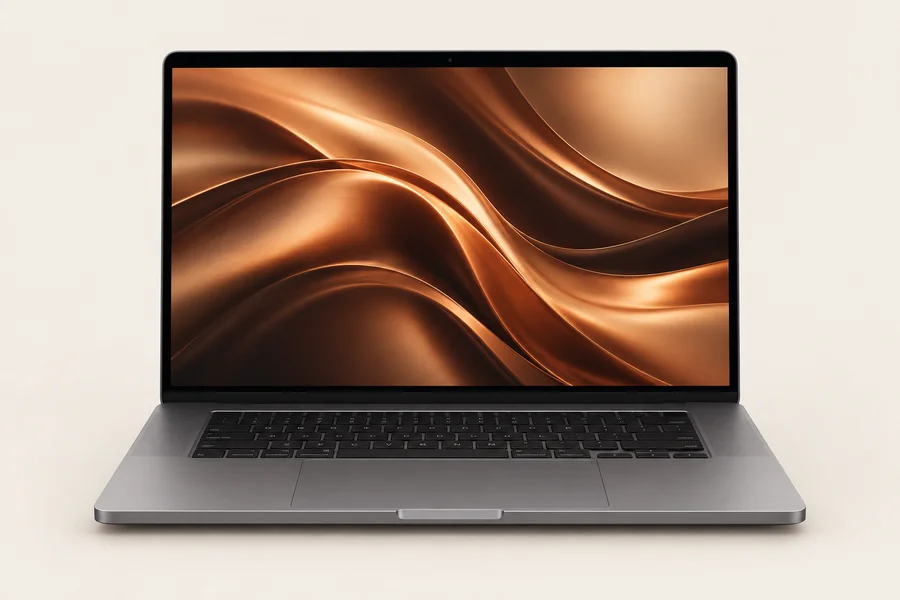 Conceptual 16-inch MacBook Pro model illustration